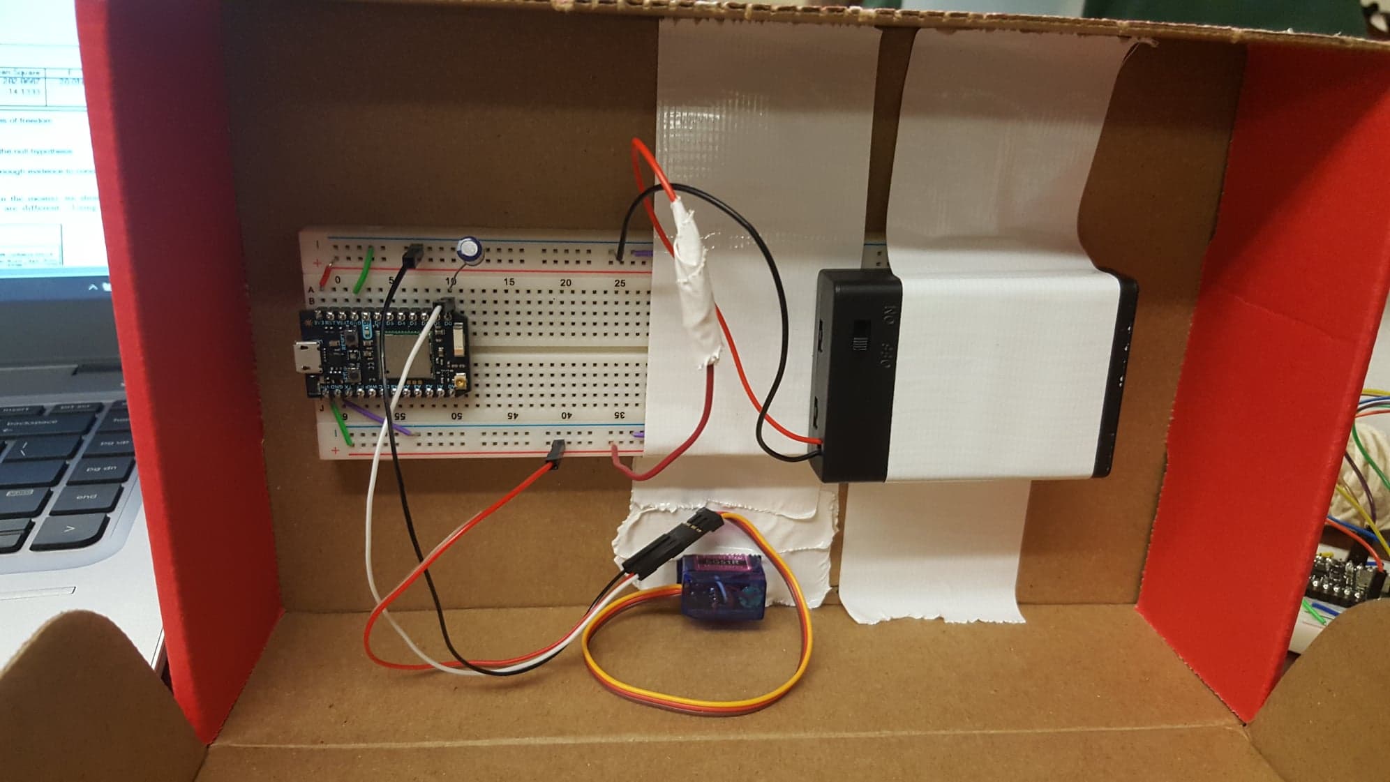 Components inside the box.